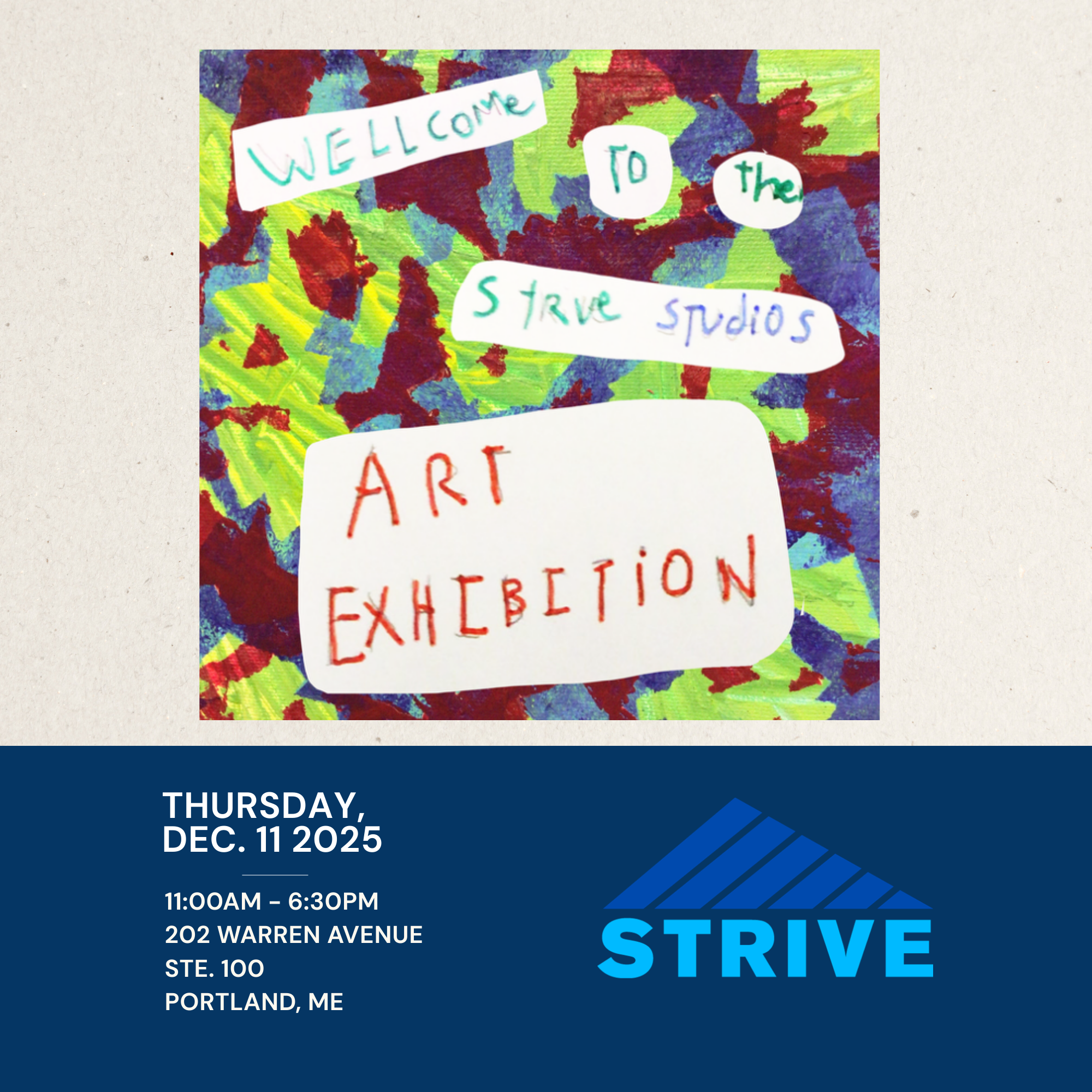 STRIVE Studios Art Exhibition